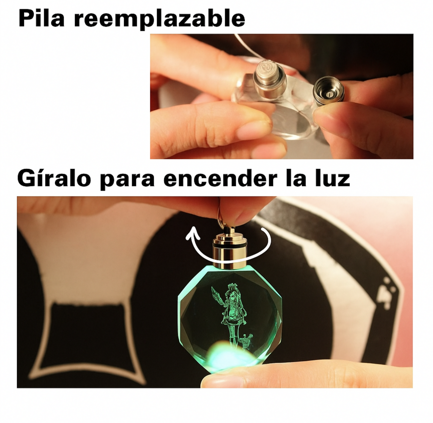 Llavero de pokemon luminoso coleccionable
